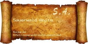 Sauerwald Anita névjegykártya